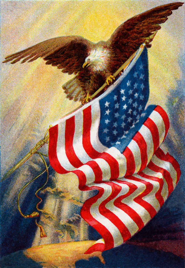 free clip art eagle and flag - photo #25